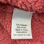 SO  Colorblock Hooded Knit Sweater Womens L Cream Pink Cozy Clean Girl Beachy Photo 6