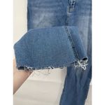 Avec Les Filles  High Rise‎ Straight Jeans Size 30 Distressed Cropped Blue Denim Photo 8