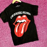 The Rolling Stones Classic Hot Lips Logo Rock Tee Small Photo 2