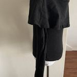 Anthropologie Postmark One Shoulder Long Sleeve Ruffle Top | Black | XS Photo 7