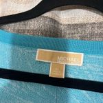 Michael Kors MICHAEL  Turquoise‎ Short Sleeve Sweater Size XL Photo 4