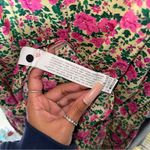 ZARA  Pink Floral Babydoll Puff Sleeve Pleated Mini Dress Photo 7