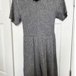 Piper & Scoot Short Sleeve Long Pant Striped Jumpsuit Large Gray Photo 8