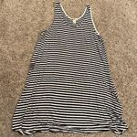 H&M  size large black and white striped tank top #stripes Photo 0