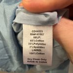 TCEC  Denim Blue Bow Collar Puff Sleeve Dress Photo 6