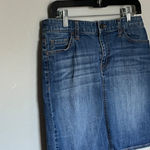 Tommy Hilfiger Women's Denim Skirt Knee-Length Blue Medium Wash Photo 1