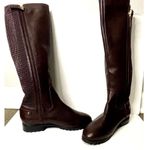 Sudini Fabiana Riding Leather Boot Burgundy Color New without Box size 6 Photo 4
