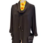 Joseph Ribkoff  Asymmetrical Cowl Neck Large Pockets Tunic Size 16 Photo 2