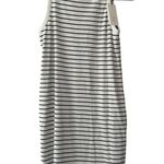 A New Day Women's Black and White Striped Rib Racer Dress - Size XL - NWT Photo 0