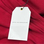 Dress the Population  Anita Crepe Cocktail Dress Women Size Medium Garnet Red NEW Photo 5