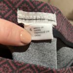 Cooperative  Maroon & Black Geometric Print Side Zipper A-line Mini Photo 5