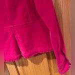 Anthropologie Luii Pink Corduroy Ruffle Button Front‎ Pockets Jacket Size Small Photo 8