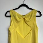 Alice + Olivia  Cut Out Back Yellow Sleeveless Mini Shift Dress Photo 3