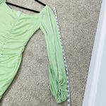 Hello Molly Bachelorette Approved Dress green Women's 4 ruched long sheer Sleeve Photo 10