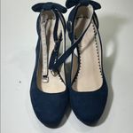 Chic Navy Women's Heels with Bow Detail Blue Size 8 Photo 11