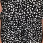 Garage Black and White Floral Romper Photo 5