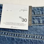 KanCan Mom Denim Jean Short‎ Frayed Cutoff Relaxed Thigh Womens Size 13 / 30 NEW Blue Photo 2