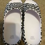 Wild Fable  Monochrome Checkered Slides Photo 1