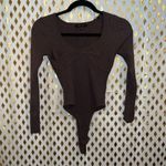 Love Tree Tilly’s ribbed sweater bodysuit brown S Photo 0