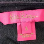 Lilly Pulitzer Black Embroidered Sweatshirt Size Small Rami Velour Sweatshirt Photo 5