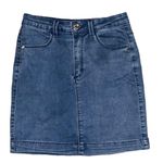 Missguided Women’s Misguided medium wash denim tight fitting mini skirt Photo 0