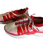 Nurture Sneakers Women's Size 10 Red Pink, White Athletic Shoes Vibrant Fun Photo 9