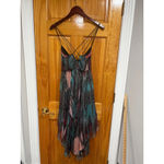 Free People  Sea Gypsy Boho Feather Print Festival Midi Dress Size Medium Photo 1