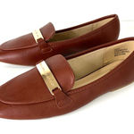 New York & Company Harleigh Square Toe Loafers Classic Minimalist Casual 8.5 Brown Photo 0