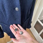 Anthropologie Elevenses Wool Blend Navy Jacket Blazer with Fun Details Size 14 Photo 13