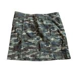 Free People  Camo Print Mini Skirt Casual Streetwear Fall Cotton Size 8 Women's Photo 0