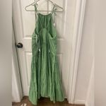 Free People  Green Ruffled Tiered Maxi Sundress oversized XS Photo 2