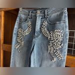 Cache  Embellished Rhinestone Gems Denim y2K Statement Jean Size Women’s Sz 24 Photo 8