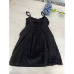 Urban Outfitters  Linen Blend Mini‎ Dress Sleeveless Black Casual S Photo 6