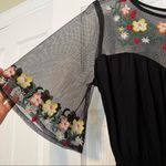 True Destiny black sheer embroidered dress S Photo 3
