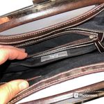 Apt. 9  Womens Clutch Purse Handbag Bagette with Chain Strap Black Brown Silver Photo 10