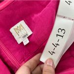 Milly Romper Womens 6 Pink Anya Sweetheart Neckline Tie Bow Cutout Linen Photo 7