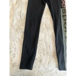 Bebe  Sport Logo rainbow glitter stripe leggings‎  Women's Size S Photo 1