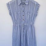 Pink republic Blue and White Striped Mini Dress Small Photo 0