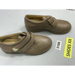 Womans Hoopoe Size 8.5 WW Two Strap Orthopedic Shoes Tan Leather NWOT Brown Photo 1