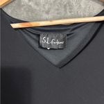 SL Fashions Midi Dress Black Sz 16 Floral Vtg 90's Y2K Whimsgoth Wedding Party Photo 4