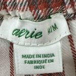 Aerie New AEO Plaid Pleated Class Act Mini Skirt Stretchy Waist Women’s Size M Photo 5