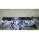 Kancan Mom‎ Jeans Women 5/26 High Rise Distressed Fringe Festival Denim Blue Photo 2
