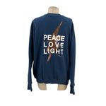 Spiritual Gangster  Peace Love Light Sweatshirt Long Sleeve Blue Rose Gold Medium Photo 6