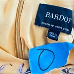 Romantic short dress with ruffles and yellow floral lace Bardot size 6/S Multiple Photo 4