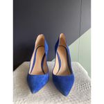 Gianvito Rossi NWOB Blue Suede 100mm Pumps Sz 37 Photo 5
