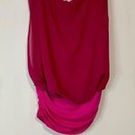 Scala La Women’s Sleeveless Ruched Blouse with Necklace Pink NWOT Photo 9