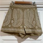 ZARA  Embroidered High-waisted Shorts Photo 4