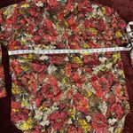 Cotton Express  Floral Rhinestone Button Down Long Sleeve Loose Blouse S Photo 6