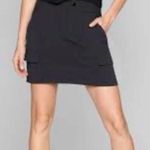 Athleta Black Cargo Skirt Built-in Shorts Athleisure Activewear skort size 6 Photo 1