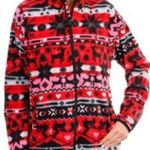 Vera Bradley Women's Fleece Jacket Nordic Stripe Red Size Small 4-6 Photo 0